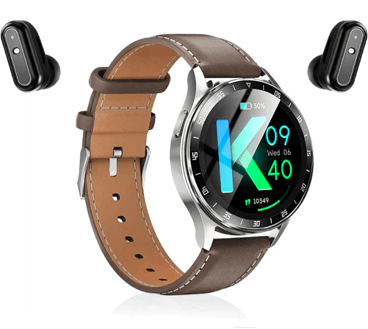 Metro Mart™ 2 in 1 Bluetooth Smart Watch with Earbuds
